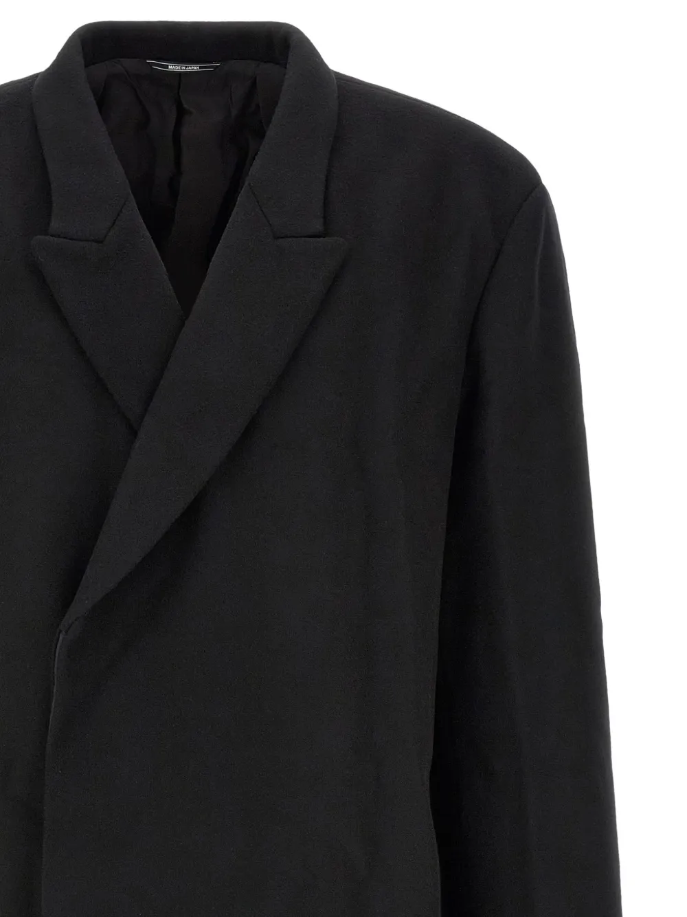 Kiko Kostadinov Epelde double-breasted wool coat Zwart
