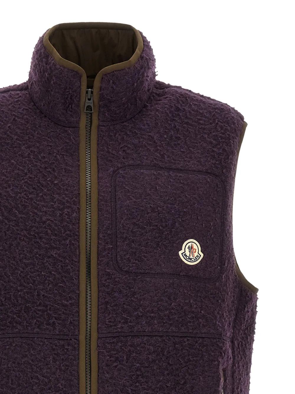 Moncler Casentino bodywarmer met logo-detail Paars