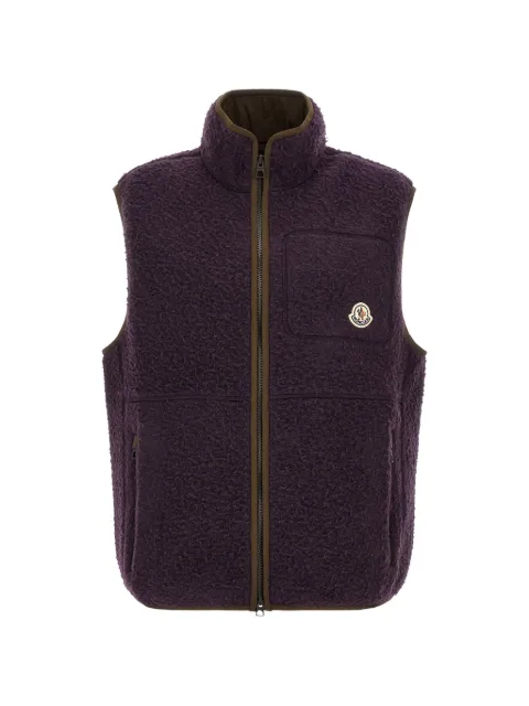 Moncler Casentino-texture logo-detail gilet
