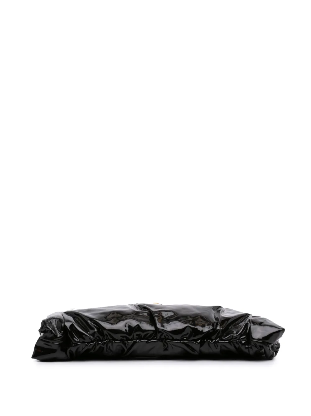 Gucci Pre-Owned 2016-2026 grote Hysteria lakleren clutch Zwart