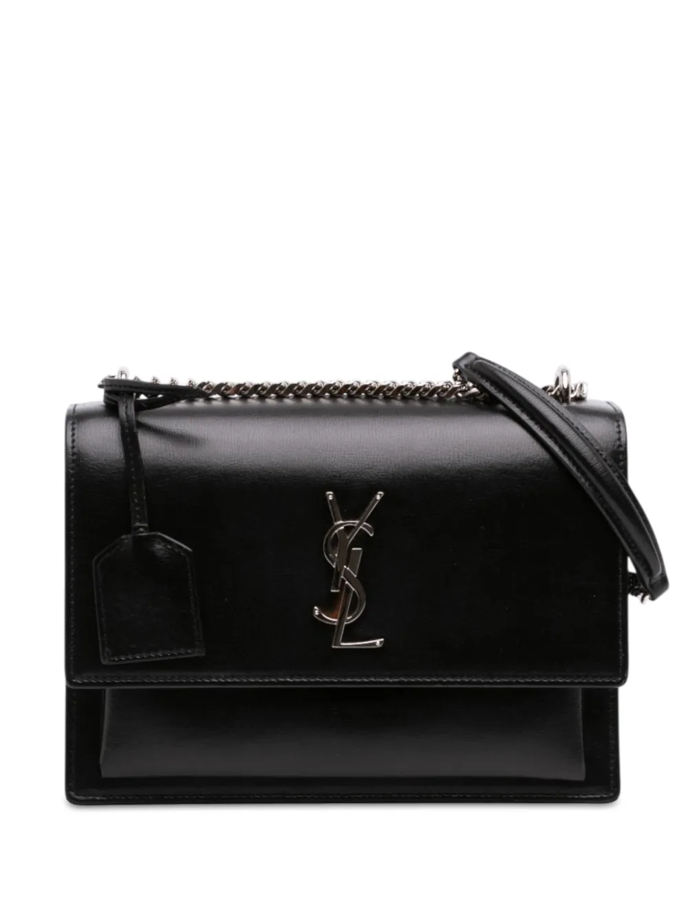 Saint Laurent Pre-Owned 2017 Medium Calfskin Monogram Sunset crossbody bag - Nero