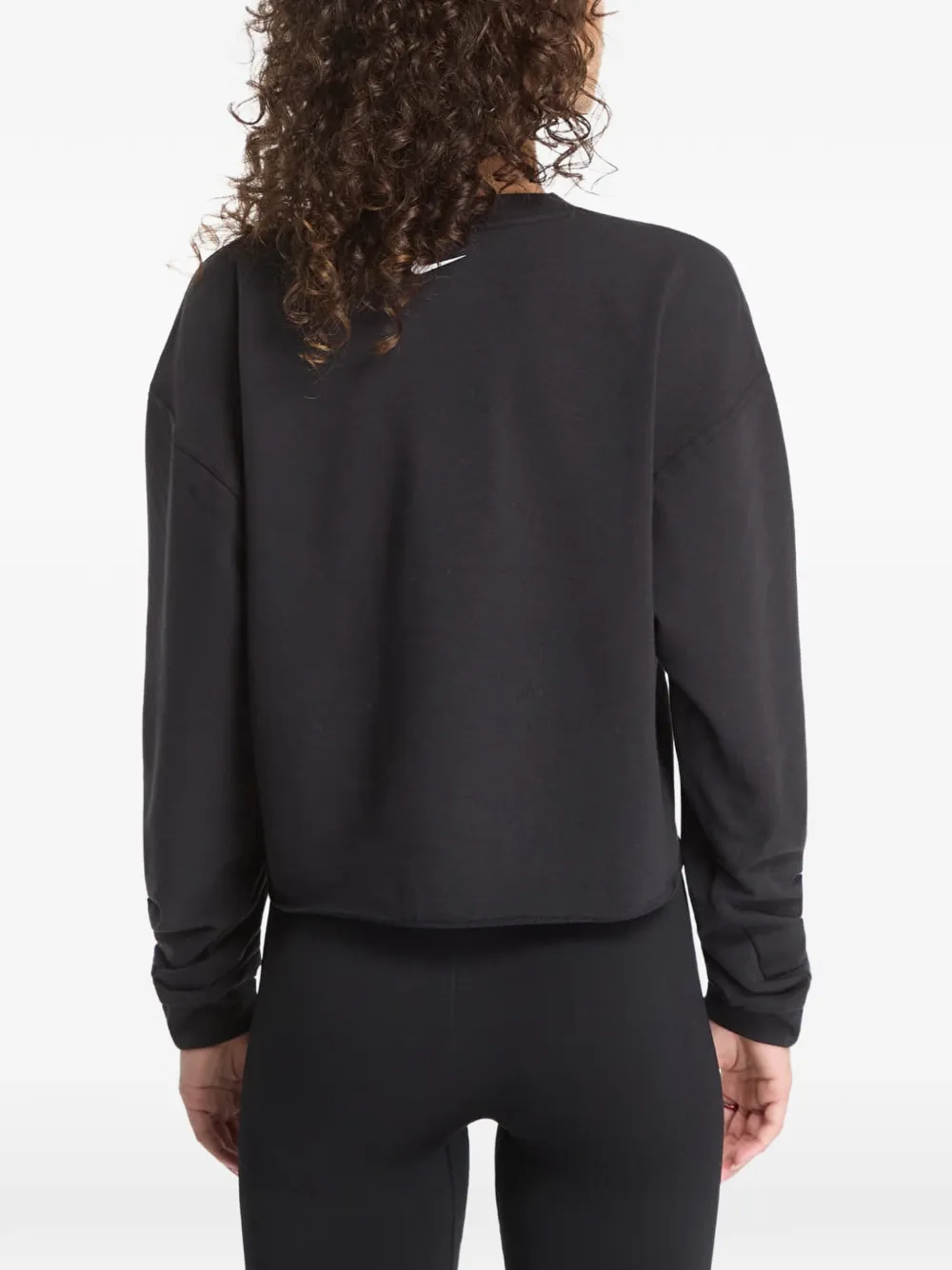 Nike Pro logo-print long-sleeve T-shirt Zwart