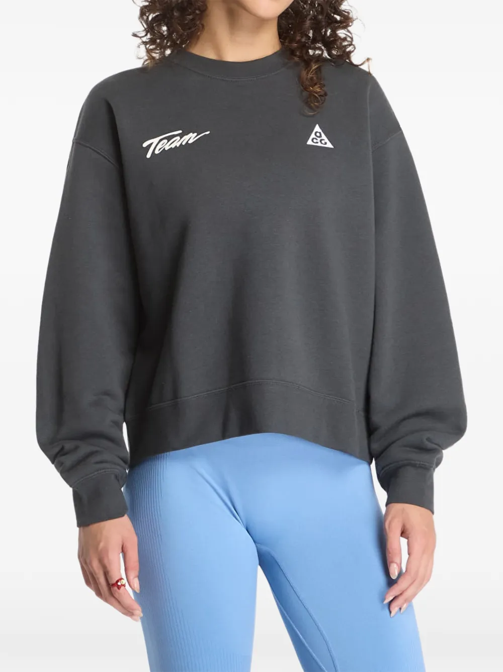 Nike Acg Tuff Fleece Long-sleeve Sweatshirt In Grey