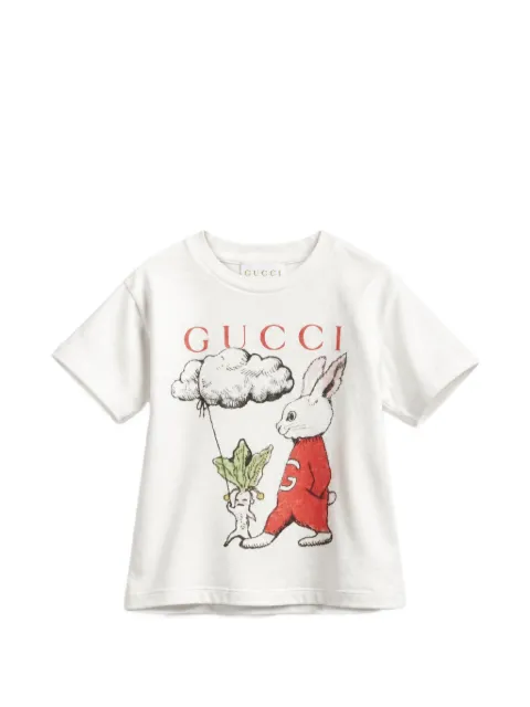 Gucci Kids rabbit-print T-shirt