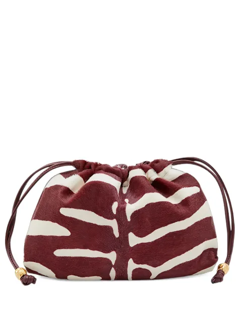 BIAGINI small Peggy zebra-print clutch bag