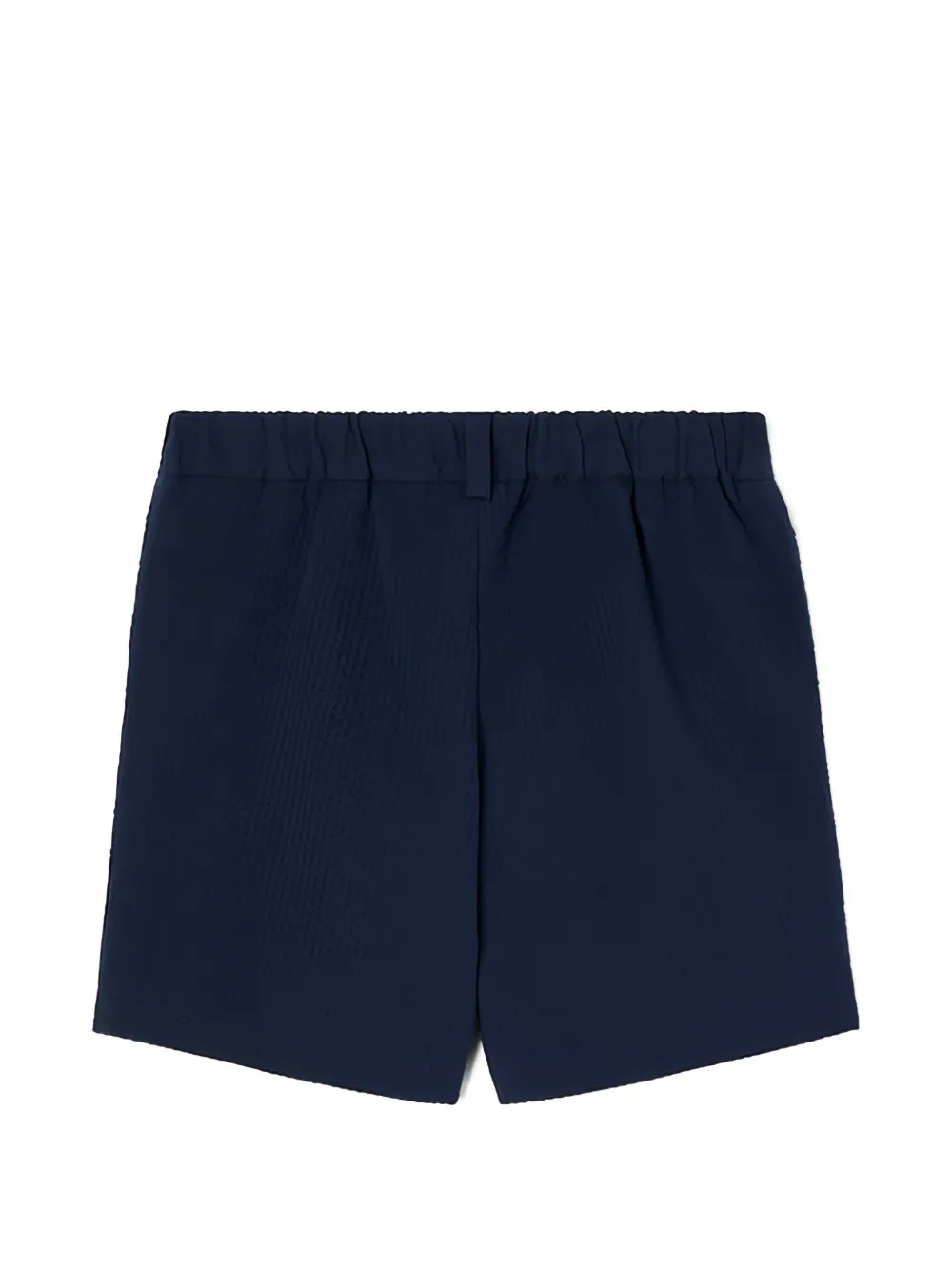 Fendi Kids Seersucker shorts met geborduurd logo Blauw