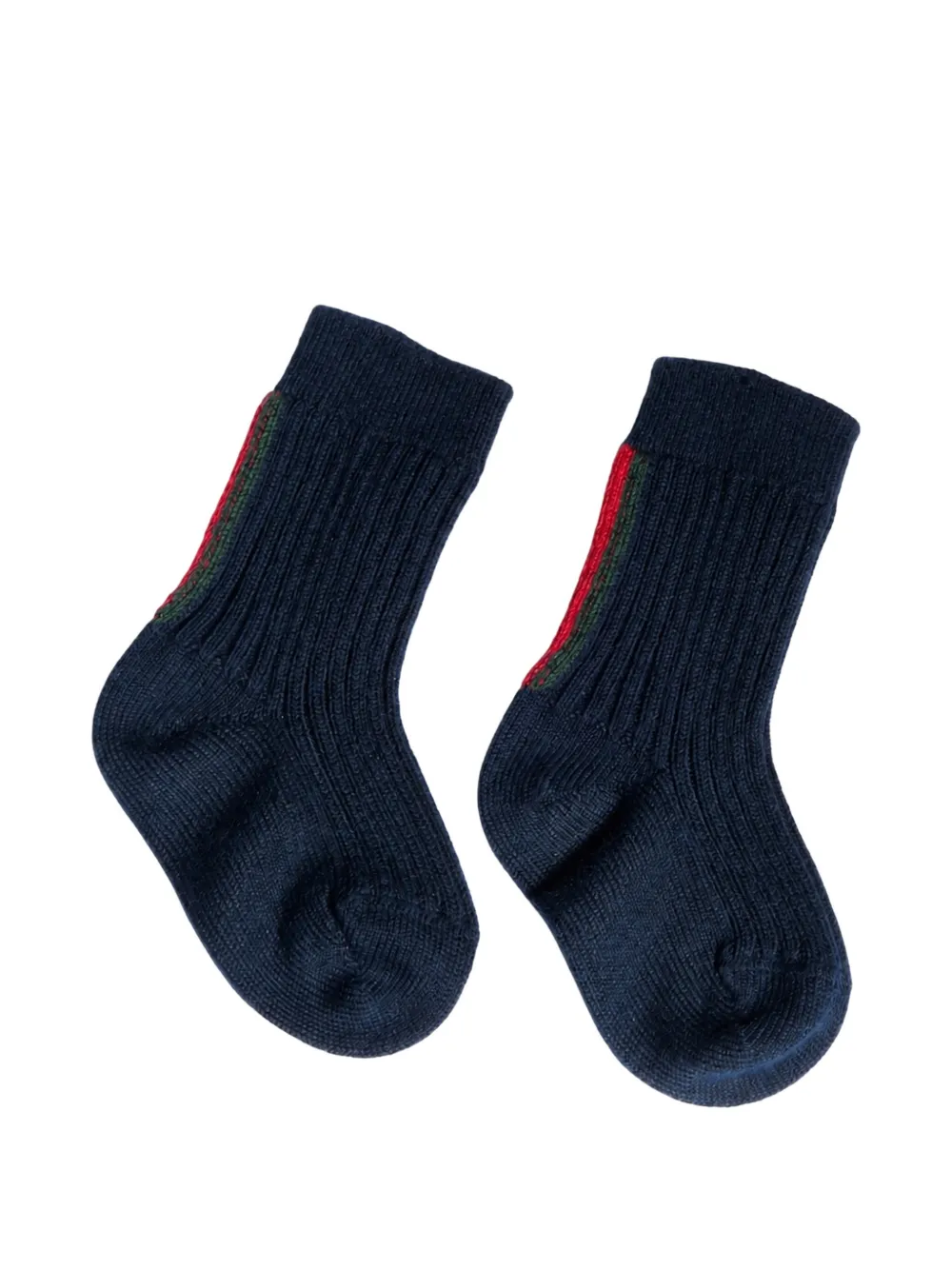 Gucci Kids Geribbelde sokken Blauw