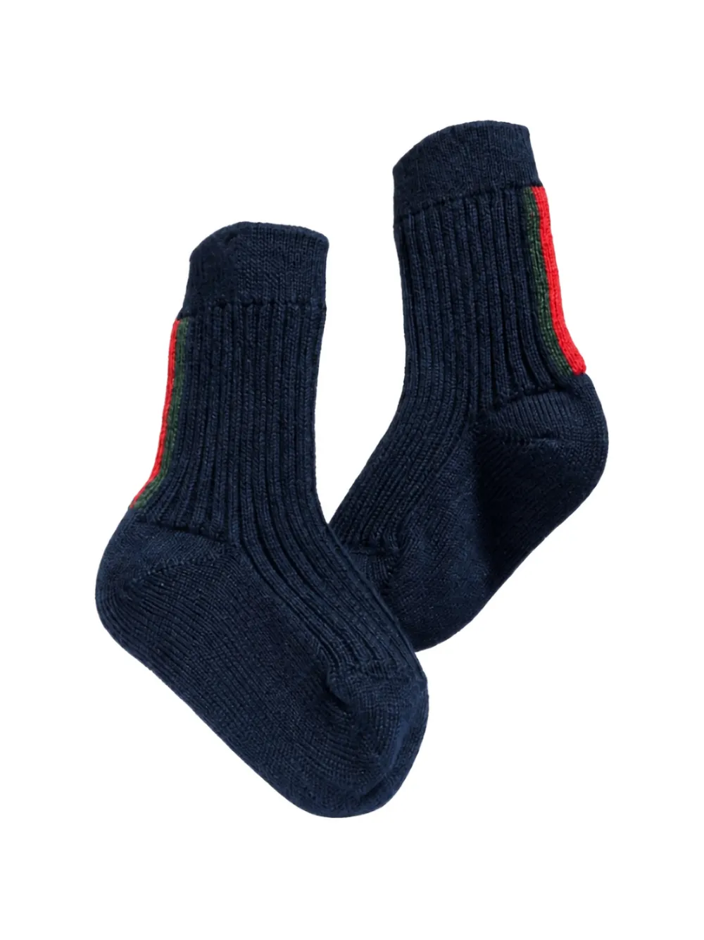 Gucci Kids Geribbelde sokken Blauw