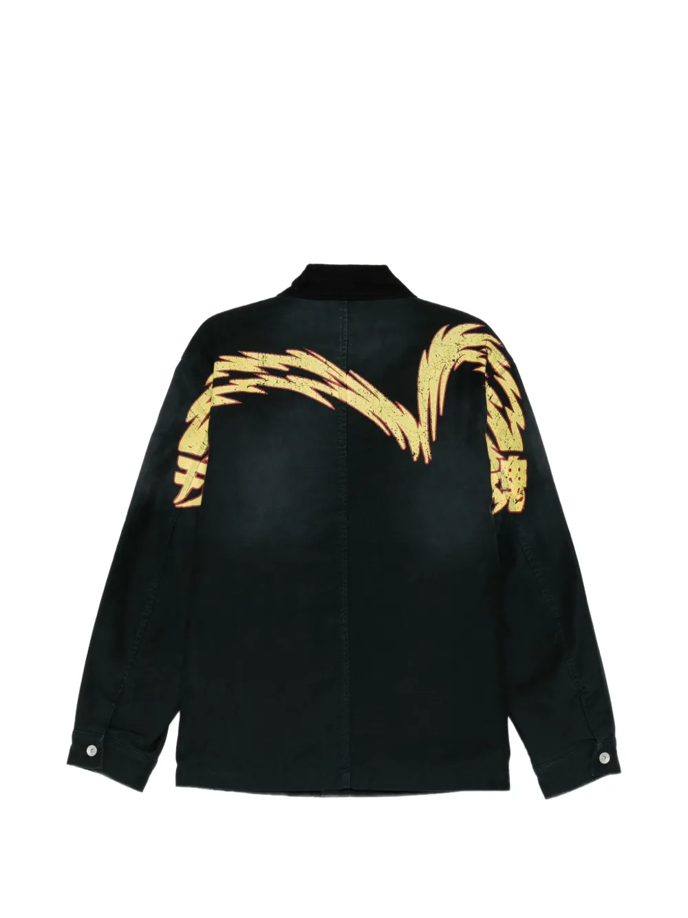 EVISU Jack met Daicock-print Zwart