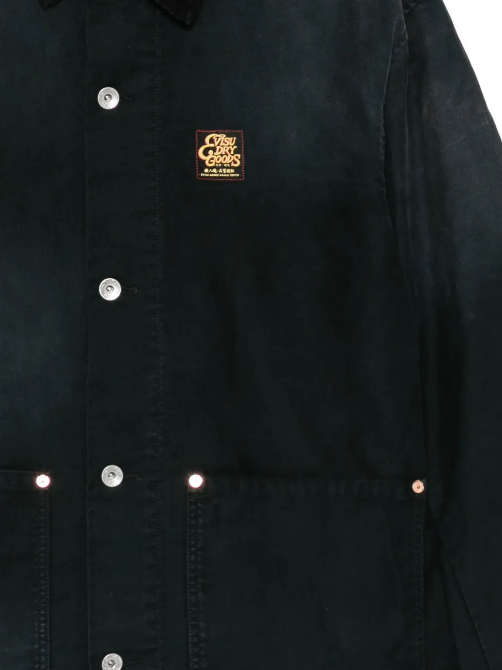 EVISU Jack met Daicock-print Zwart