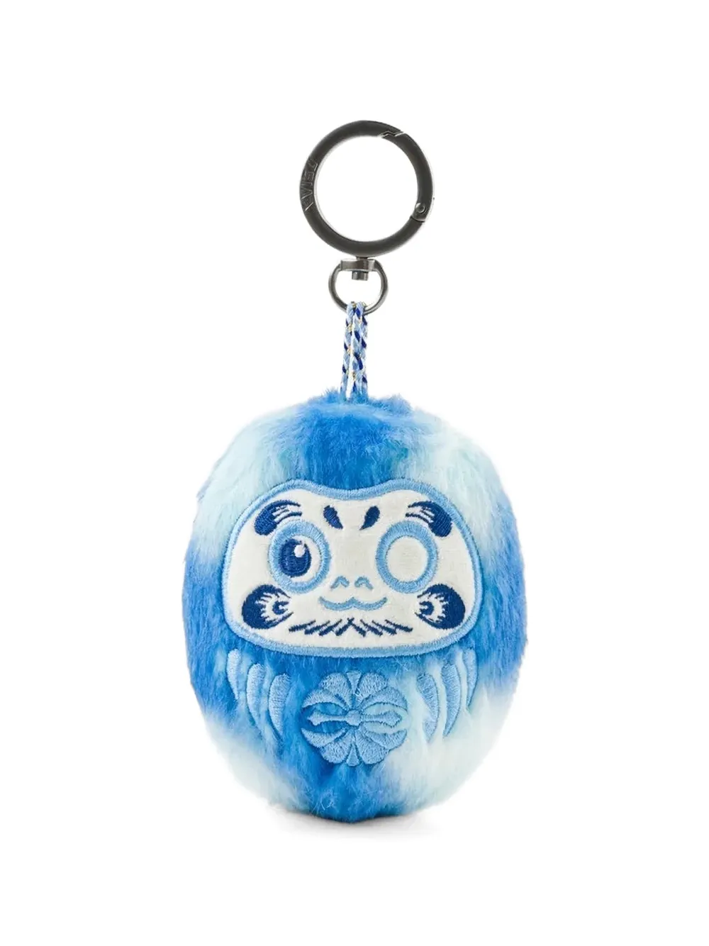 EVISU Daruma faux-fur keyring