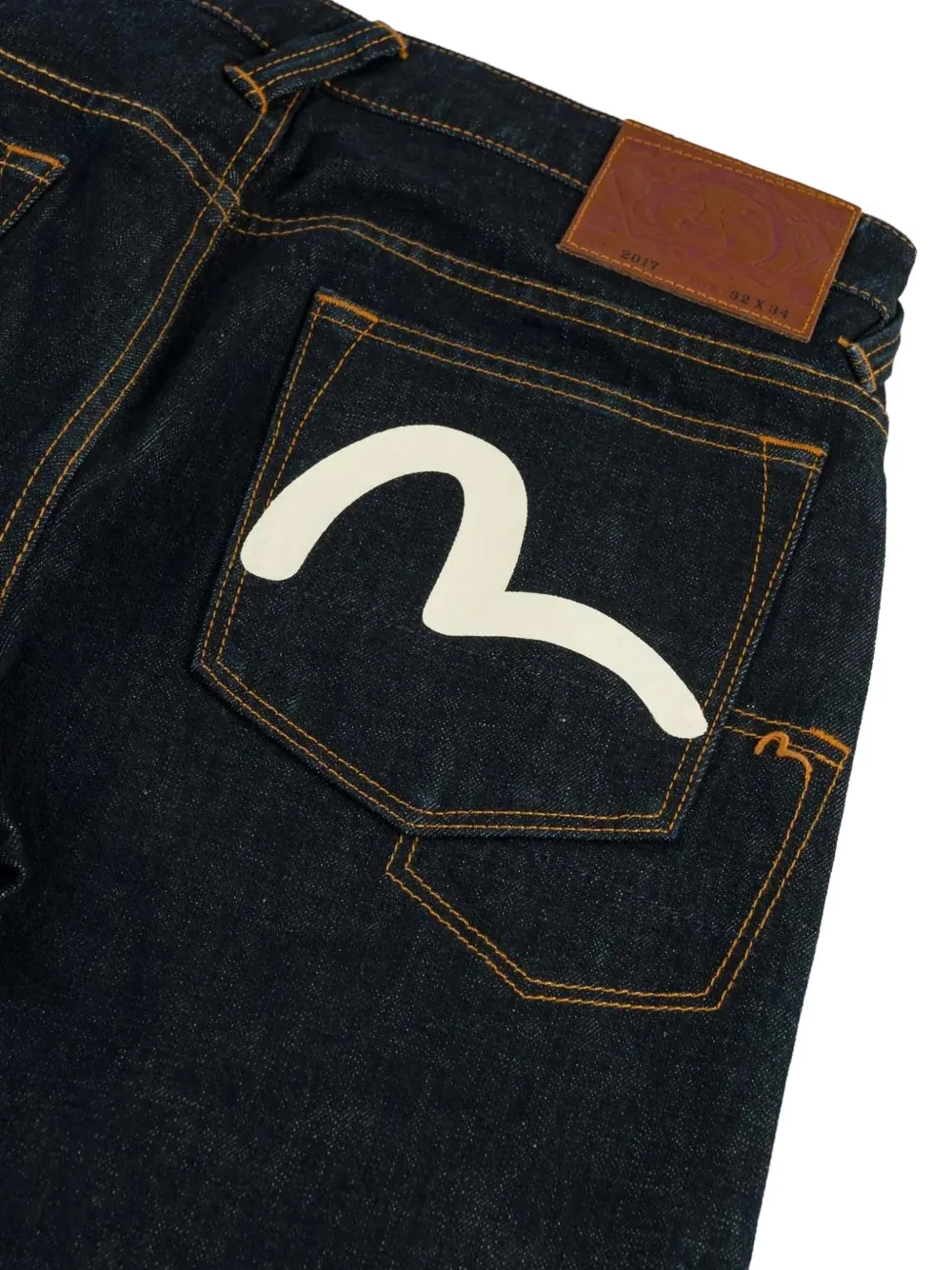 EVISU Jeans met zeemeeuw-print Blauw