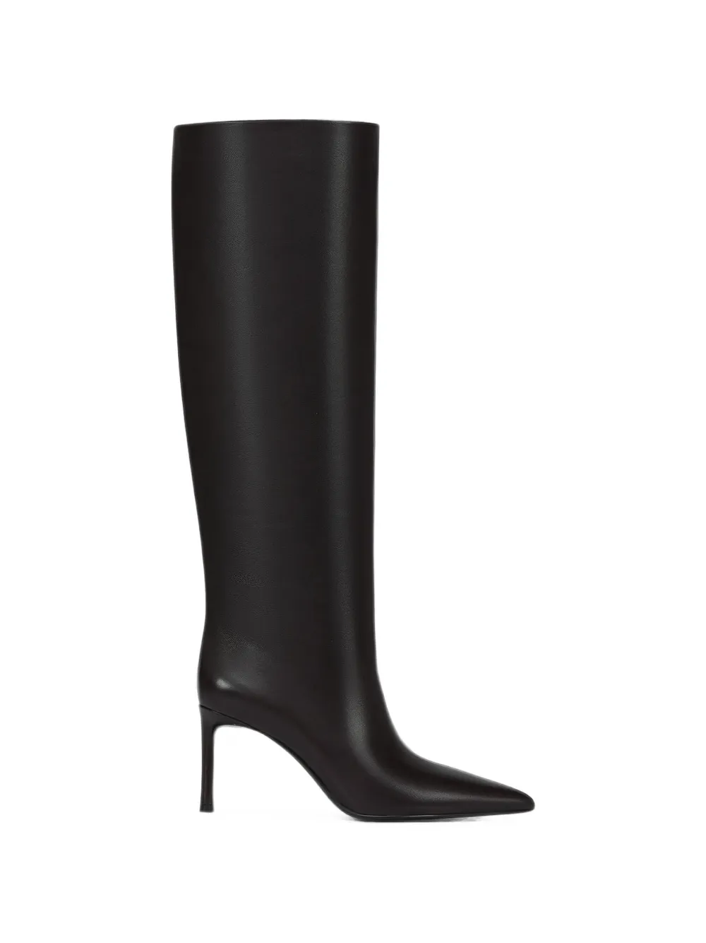 POTAMY point-toe leather knee-high boots
