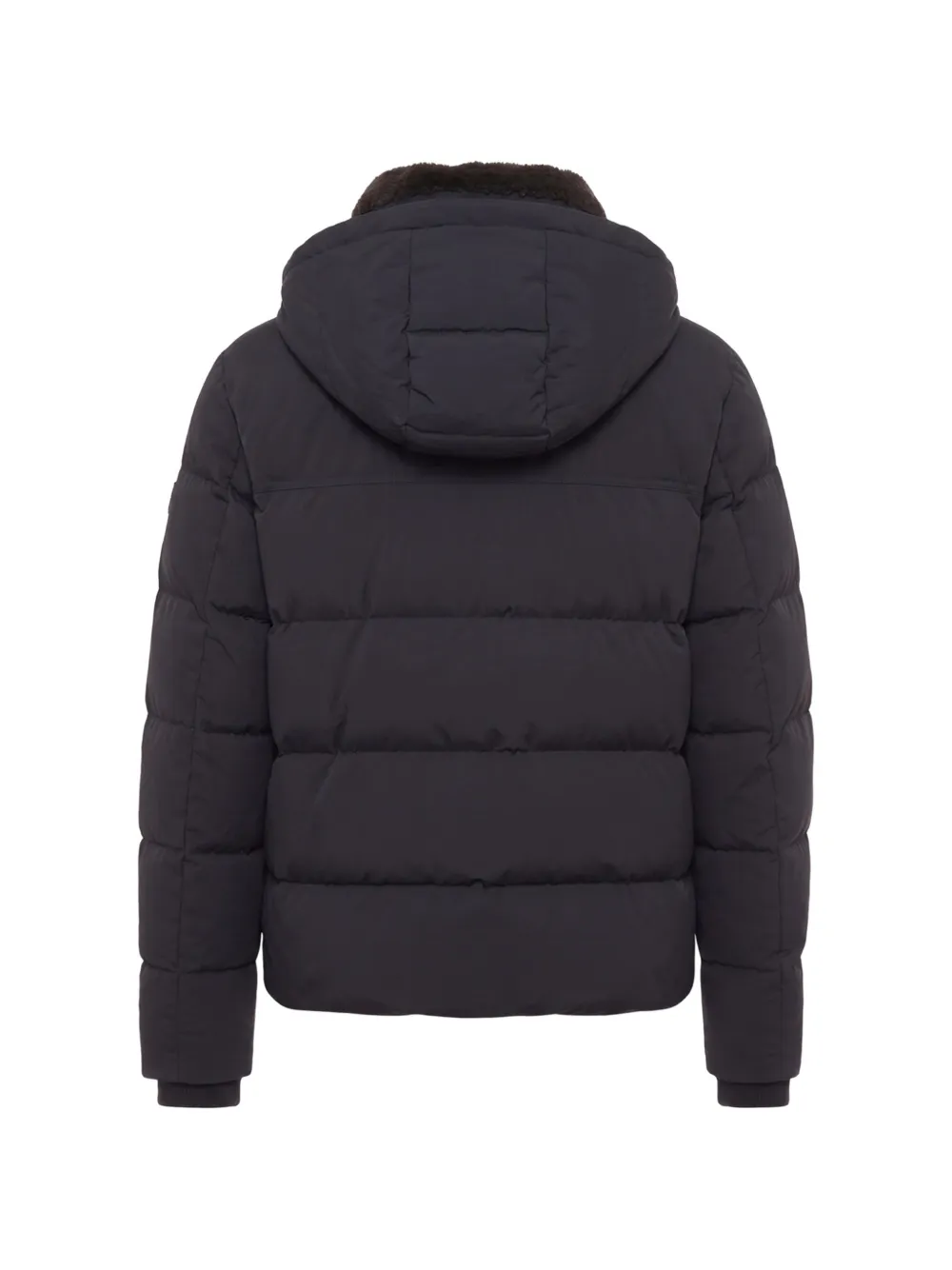 Moorer hooded padded jacket Blauw