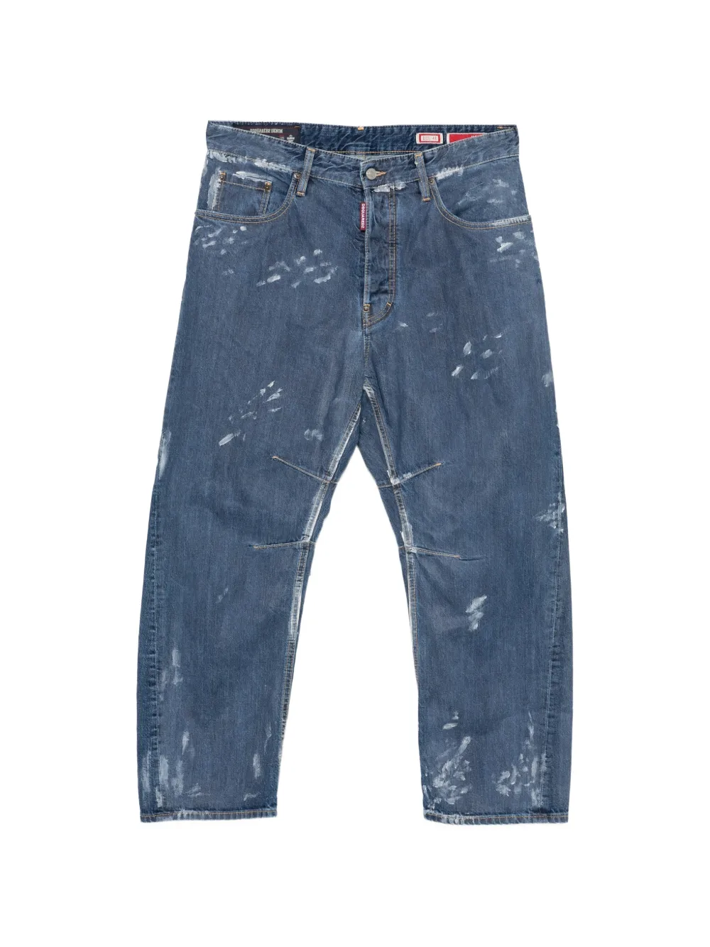 DSQUARED2 Kawaii paint-splatter distressed jeans