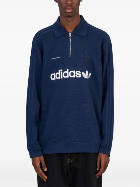 adidas playera tipo polo con cierre corto en colaboración con Song for the Mute