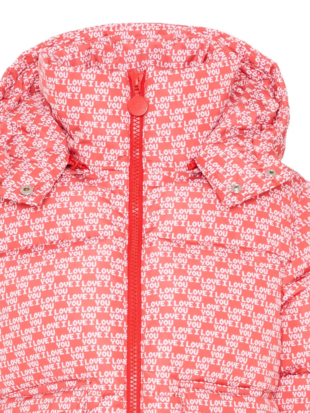 Stella McCartney Kids Gewatteerd jack met logoprint Rood