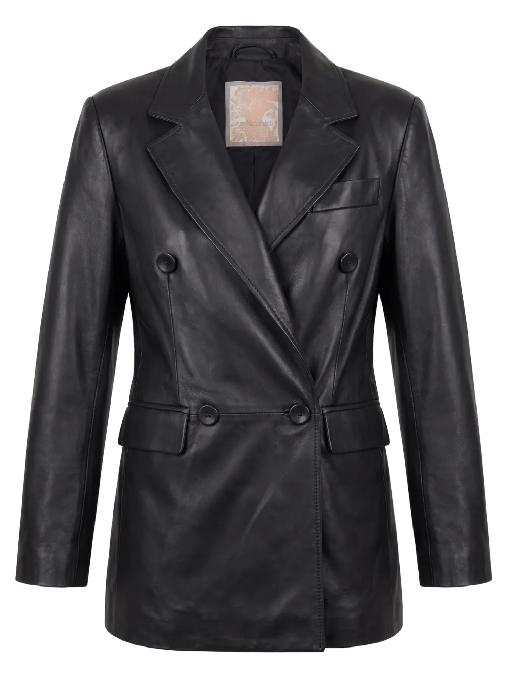 Anna Maria Paletti double-breasted leather jacket