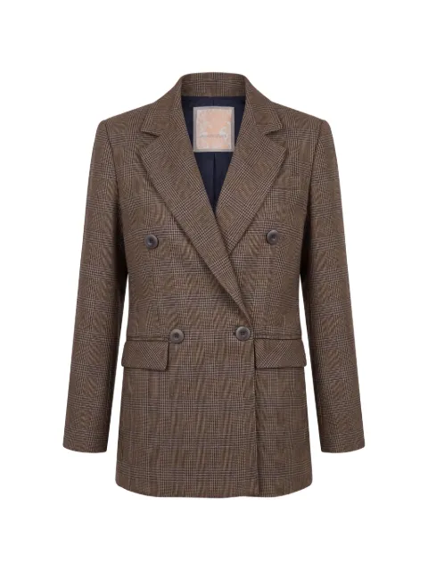 Anna Maria Paletti blazer con motivo de cuadros príncipe de Gales