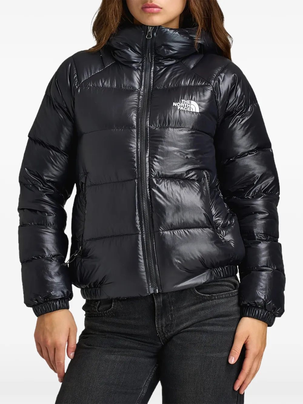 The North Face Hydrenalite quilted hoodie Zwart