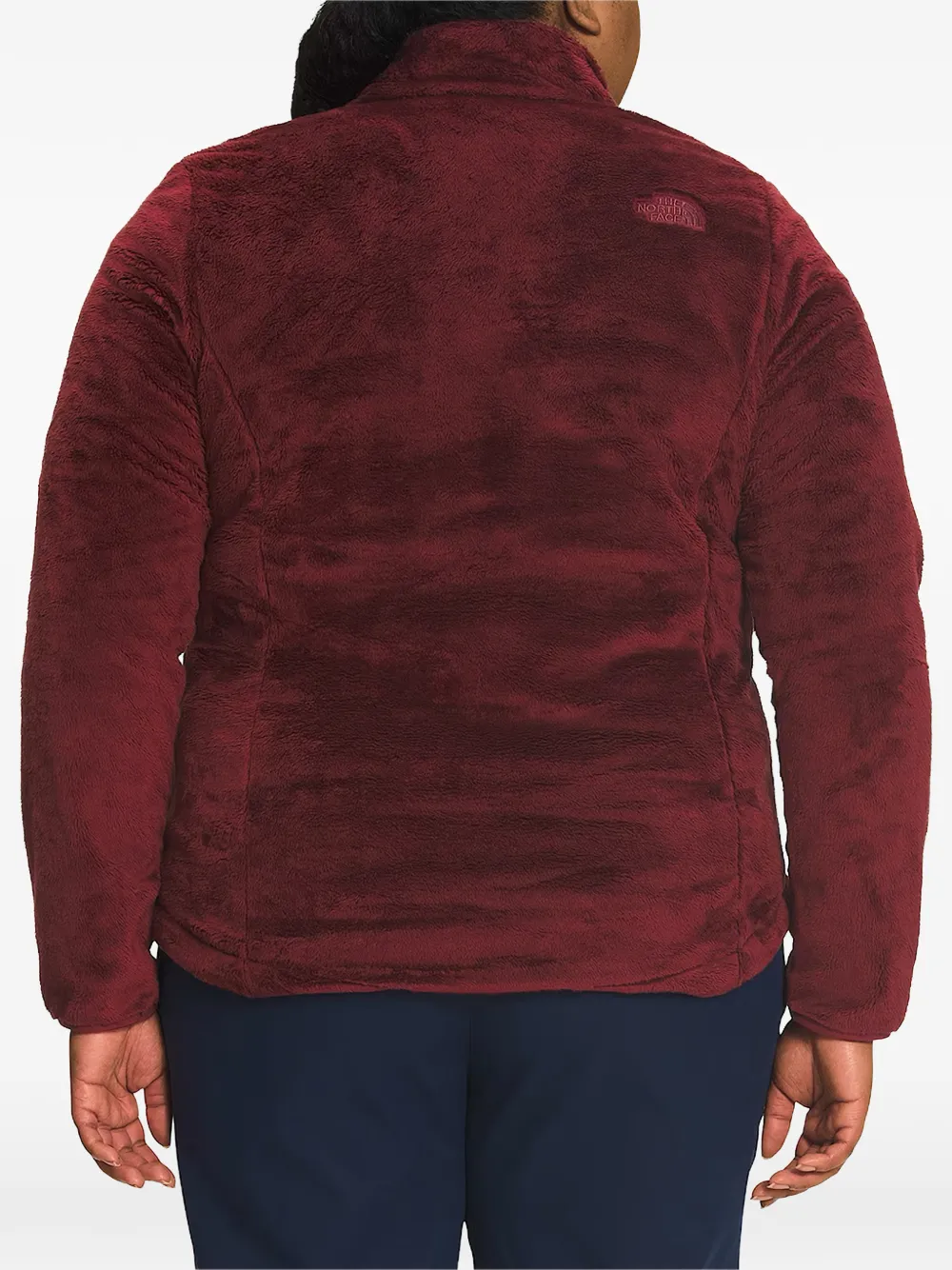 The North Face Plus Osito sweater met kwartrits Rood