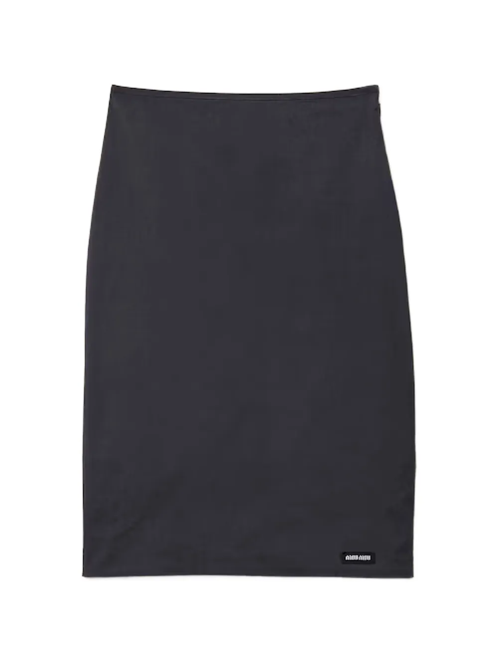 Miu Miu Camicia elasticizzata in popeline - Nero