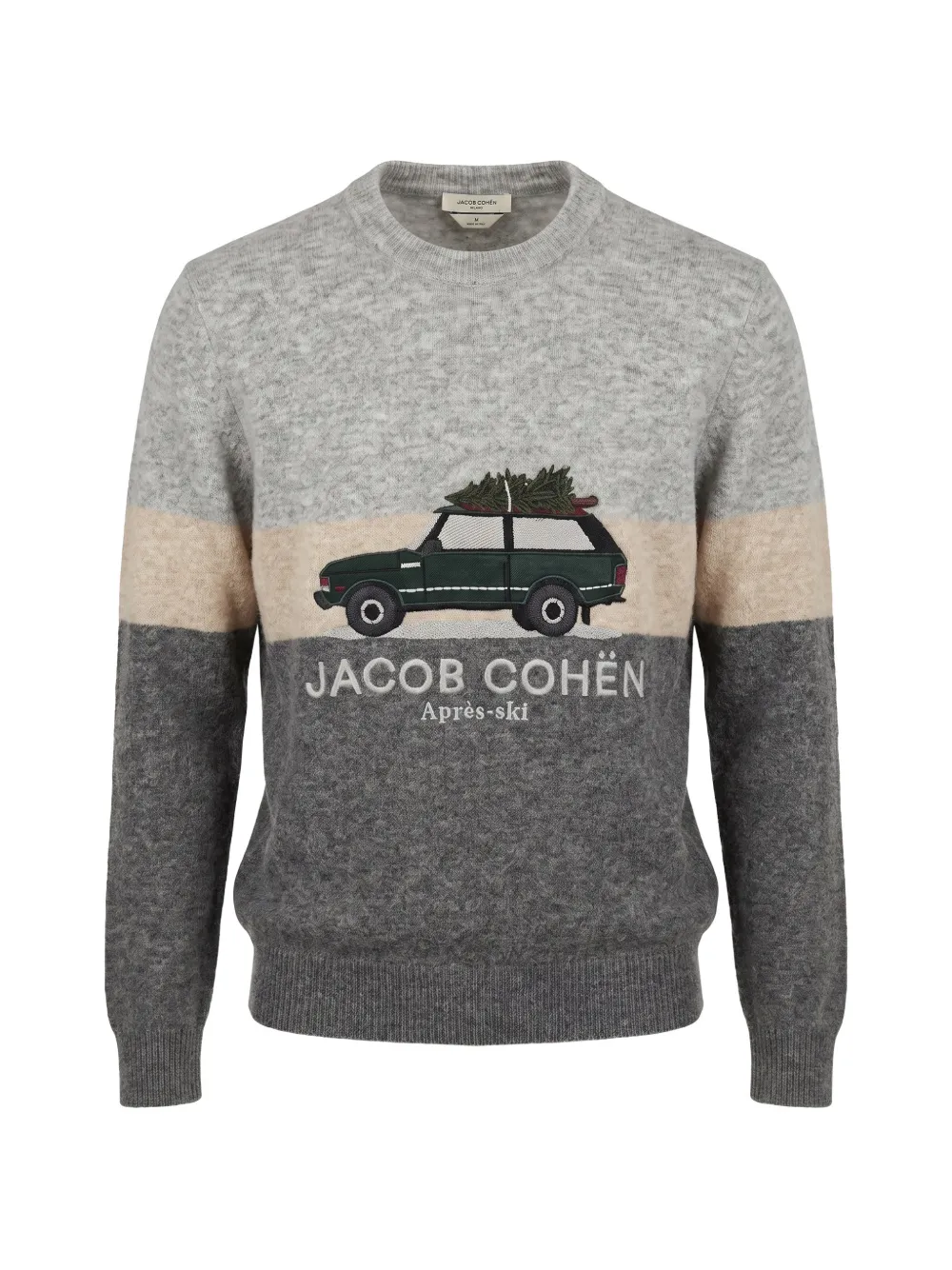 Jacob Cohen Après-ski Alpaca Sweater In Grey