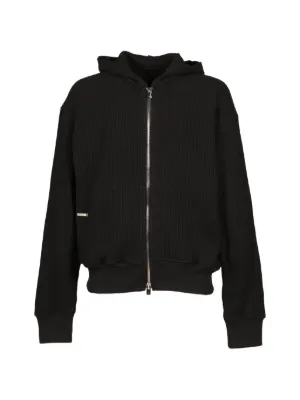 Homme Plissé Issey Miyake ジップアップ パーカー | ブラック