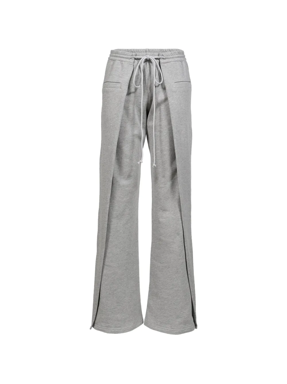 Srvc Studio Origami Wide-leg Track Pants In Gray