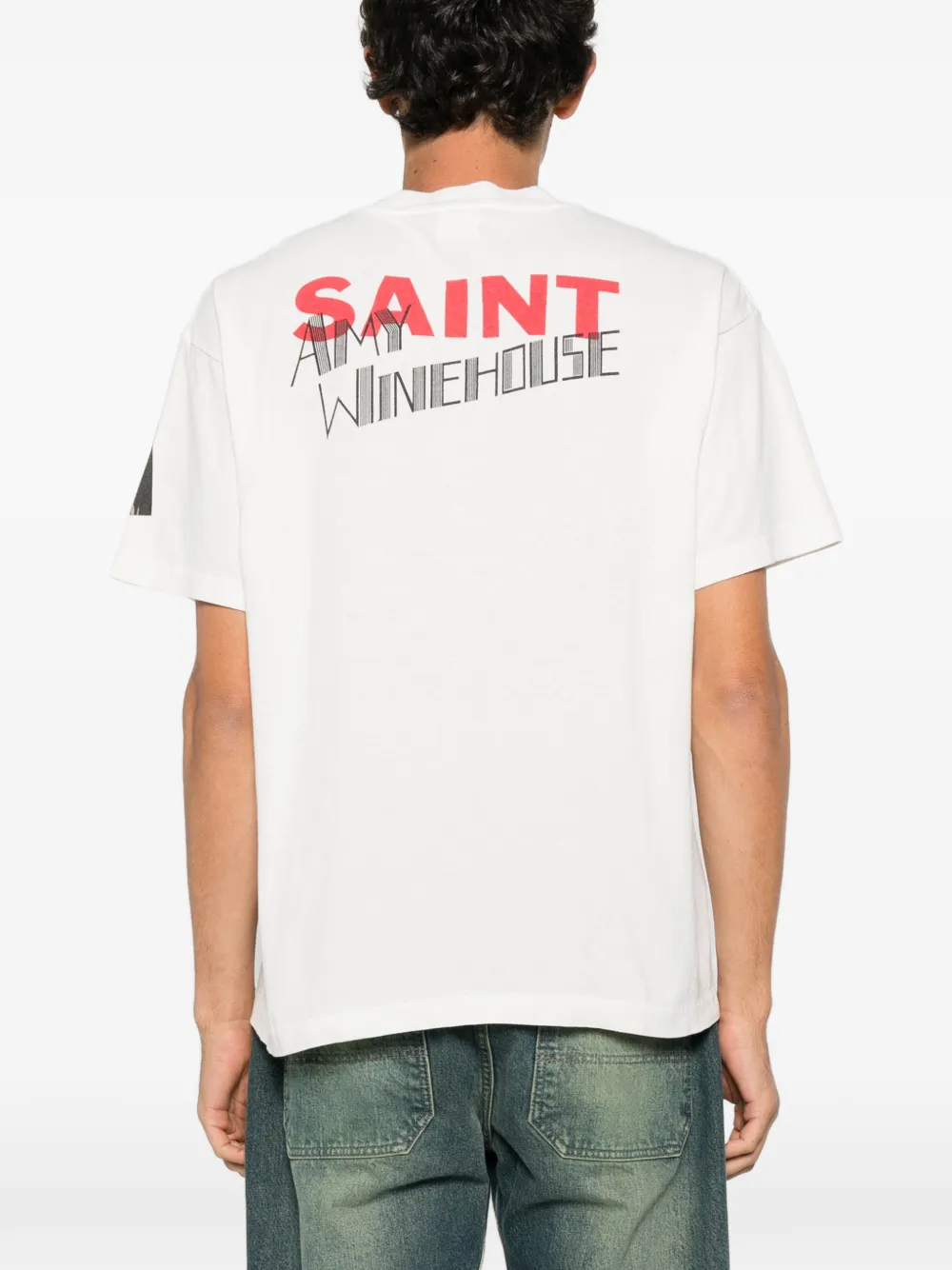 SAINT MXXXXXX x Amy Winehouse graphic-print T-shirt Wit