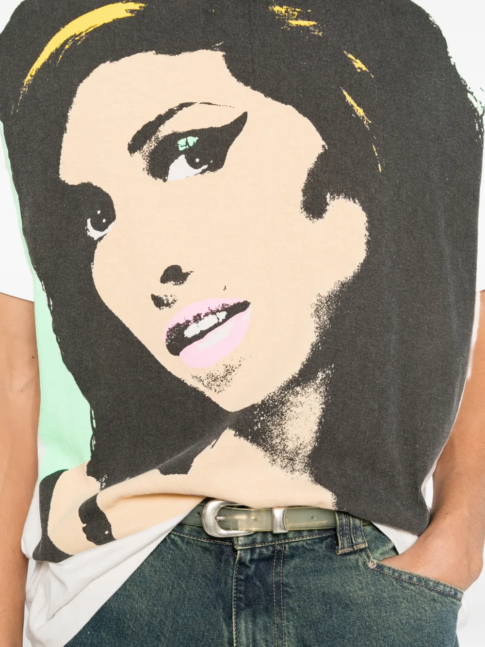 SAINT MXXXXXX x Amy Winehouse graphic-print T-shirt Wit