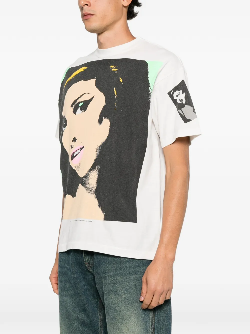 SAINT MXXXXXX x Amy Winehouse graphic-print T-shirt Wit