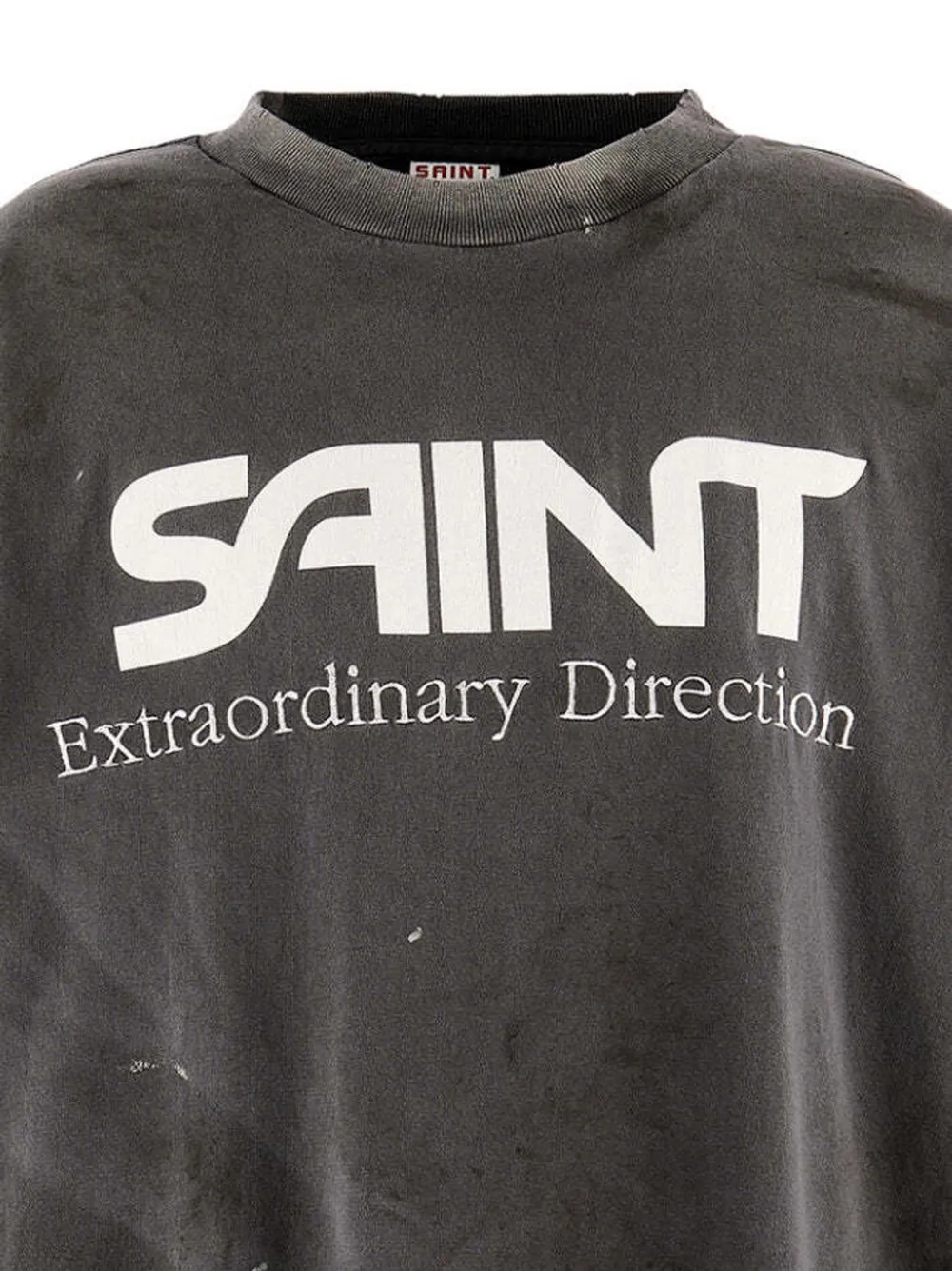SAINT MXXXXXX Gerafeld T-shirt met logoprint Grijs