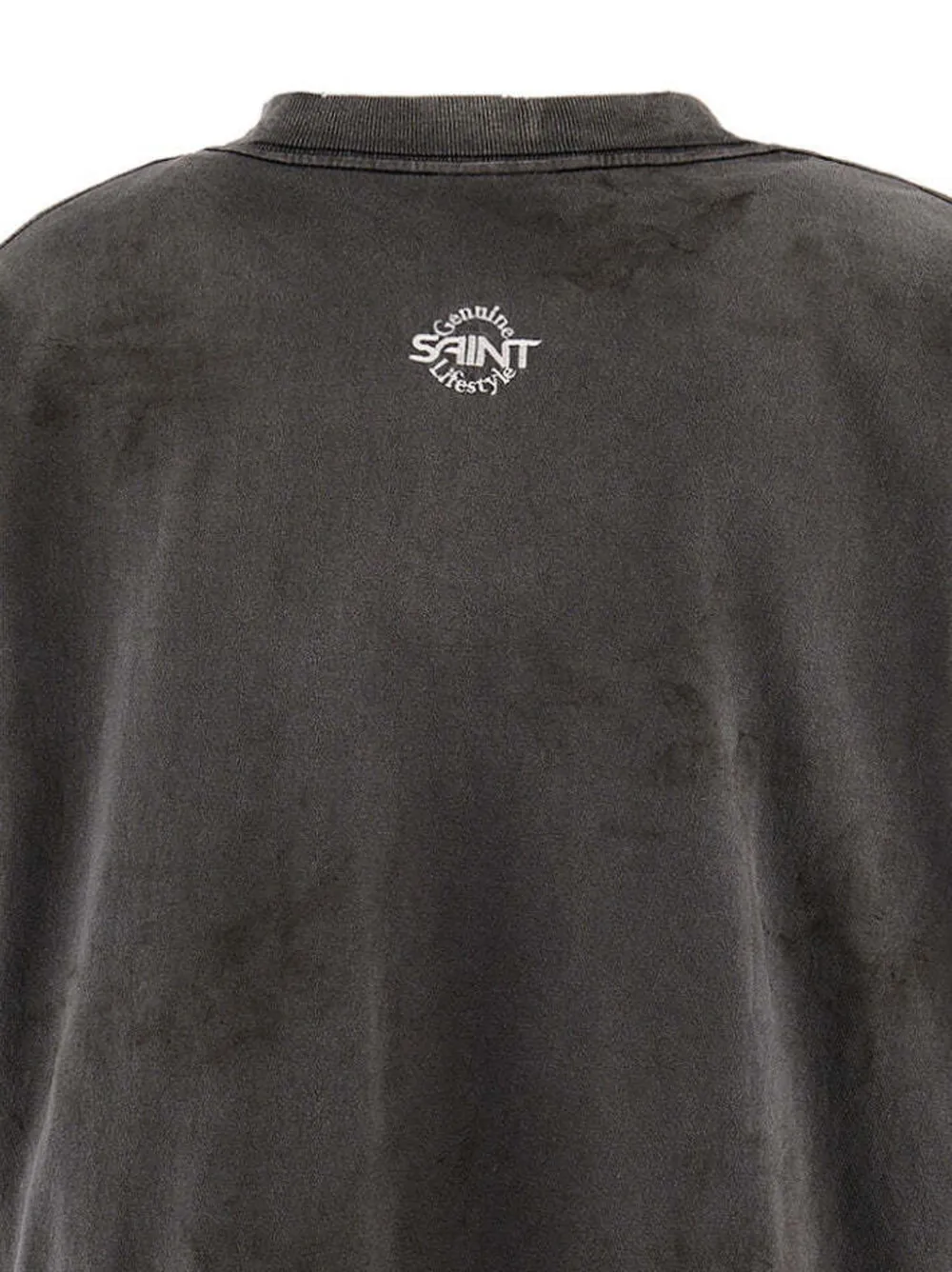 SAINT MXXXXXX Gerafeld T-shirt met logoprint Grijs