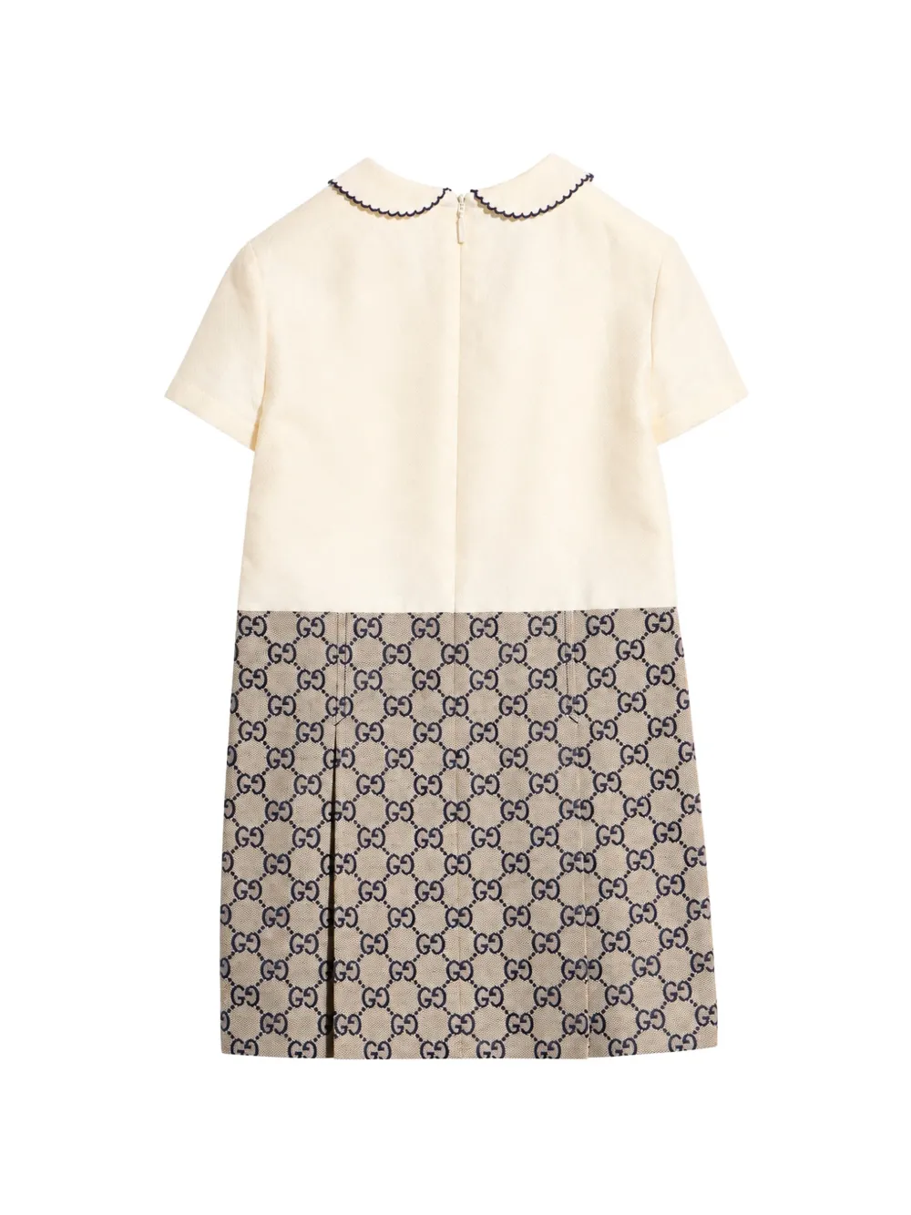Gucci Kids GG Supreme Peter Pan collar dress Beige