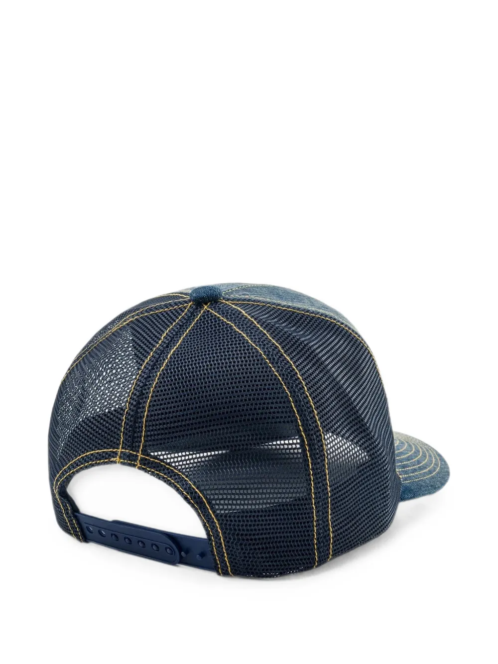 EVISU Pet met opgestikte zak en zeemeeuw-print Blauw