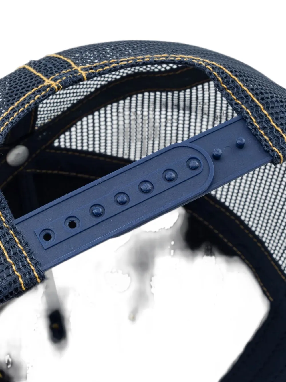 EVISU Pet met opgestikte zak en zeemeeuw-print Blauw