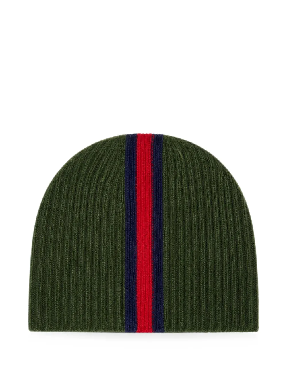 Gucci Kids Ribgebreide muts Groen