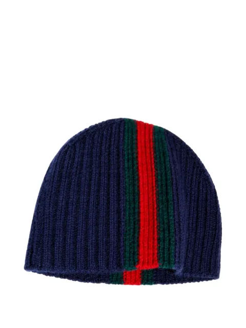 Gucci Kids ribbed beanie hat