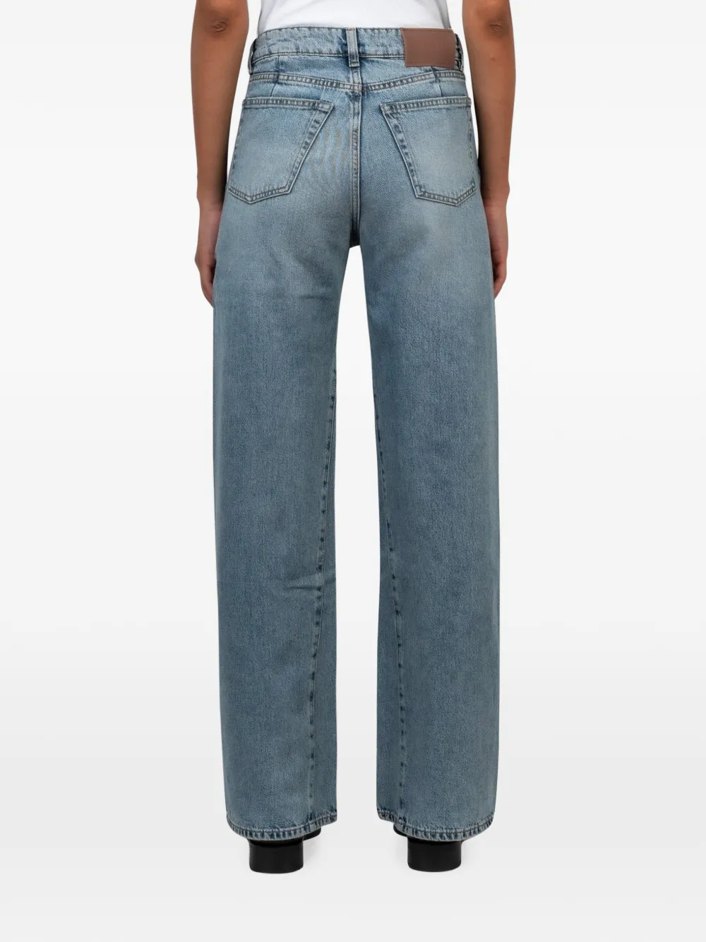 OUR LEGACY Jeans met vervaagd-effect en uitgesneden details Blauw
