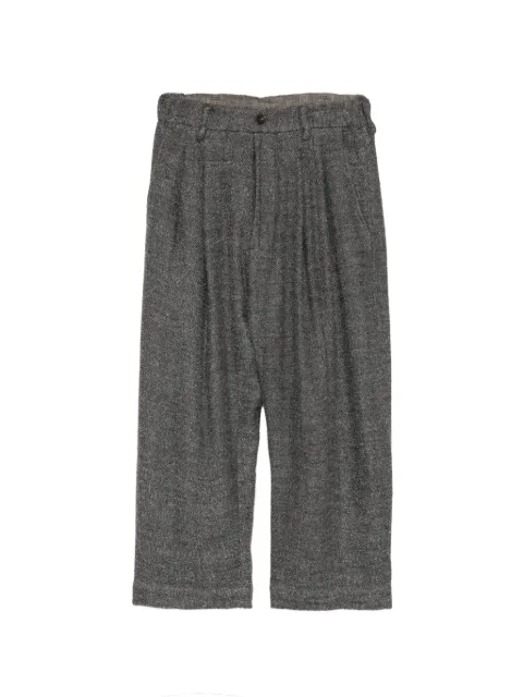Ziggy Chen pleated melange trousers