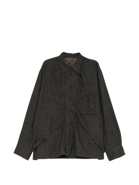 Ziggy Chen checked wool shirt