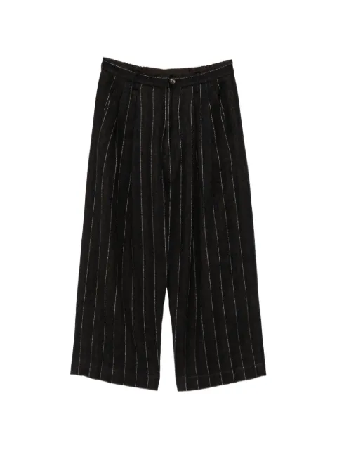 Ziggy Chen pinstripe-pattern pleated trousers