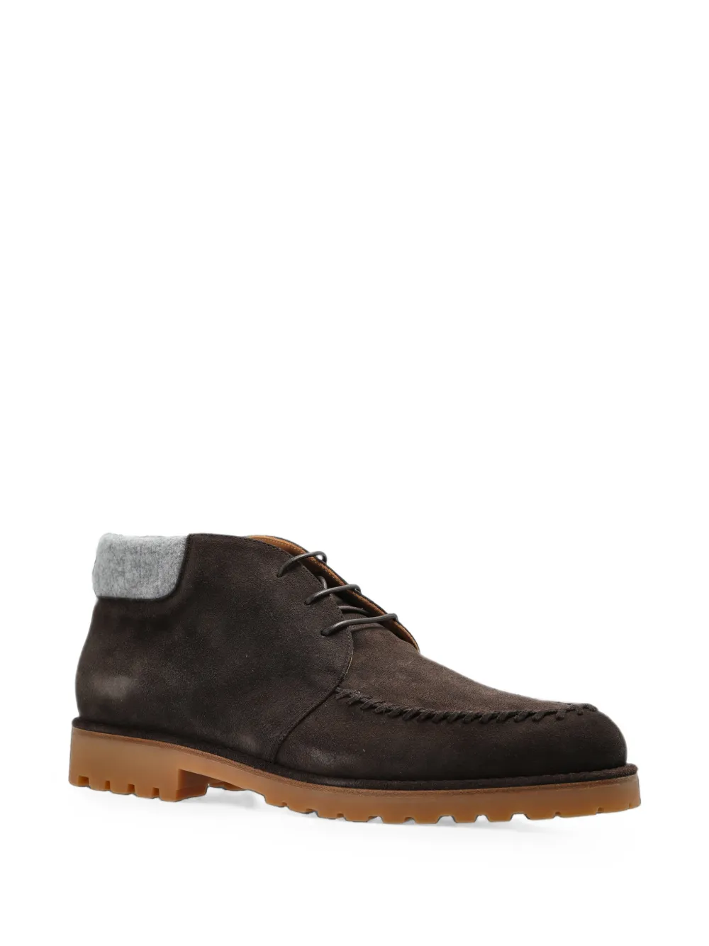Eleventy suede lace-up ankle boots Bruin