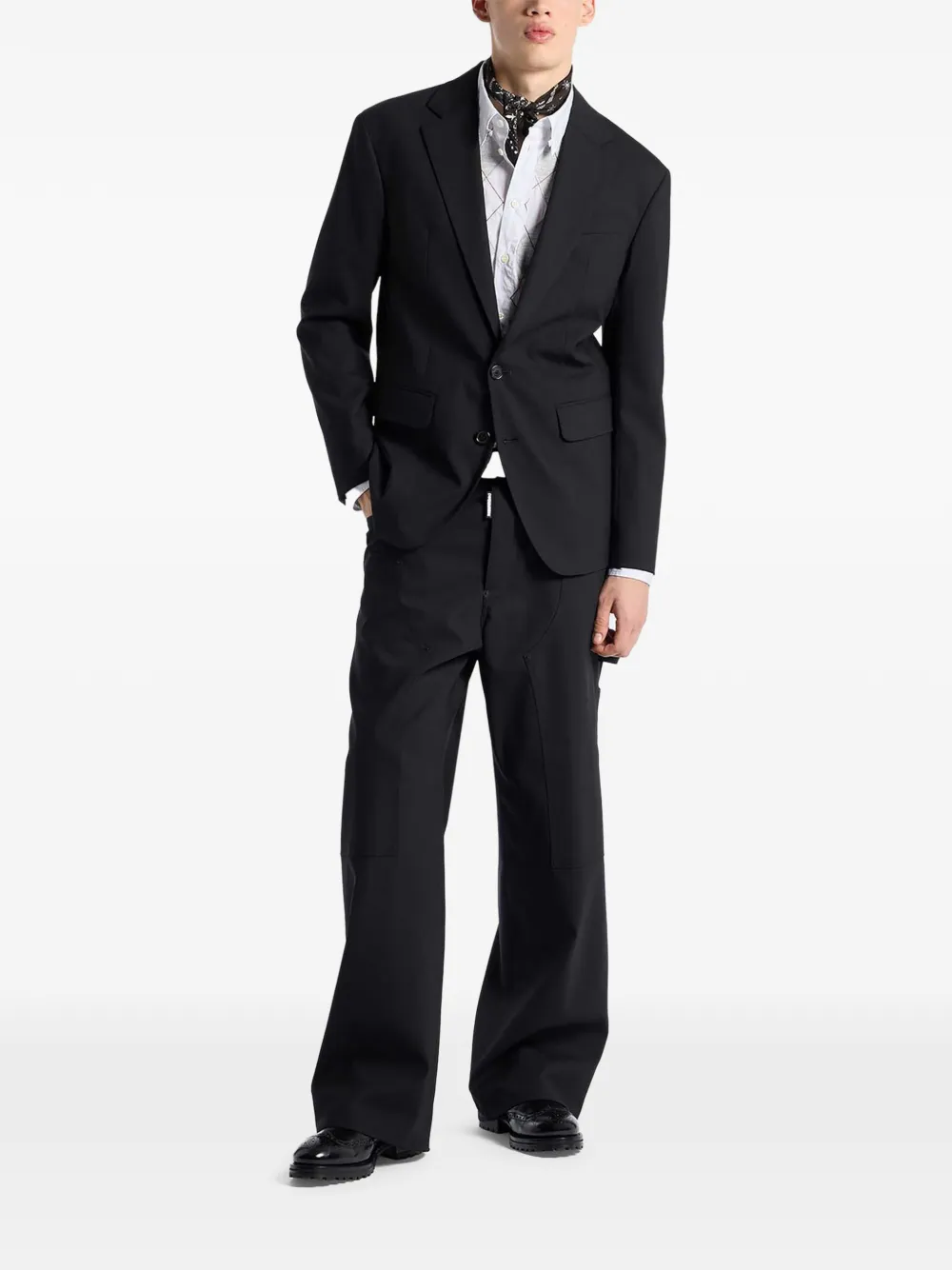 DSQUARED2 Tailored2 Dan wollen blazer Zwart