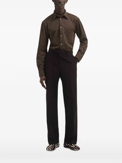 Wales Bonner Modernist jacquard-knit shirt