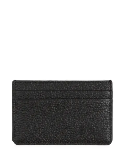 Brioni deerskin-print card holder