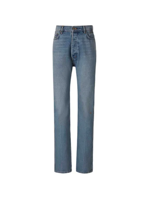 RHUDE logo-embroidered straight-leg jeans