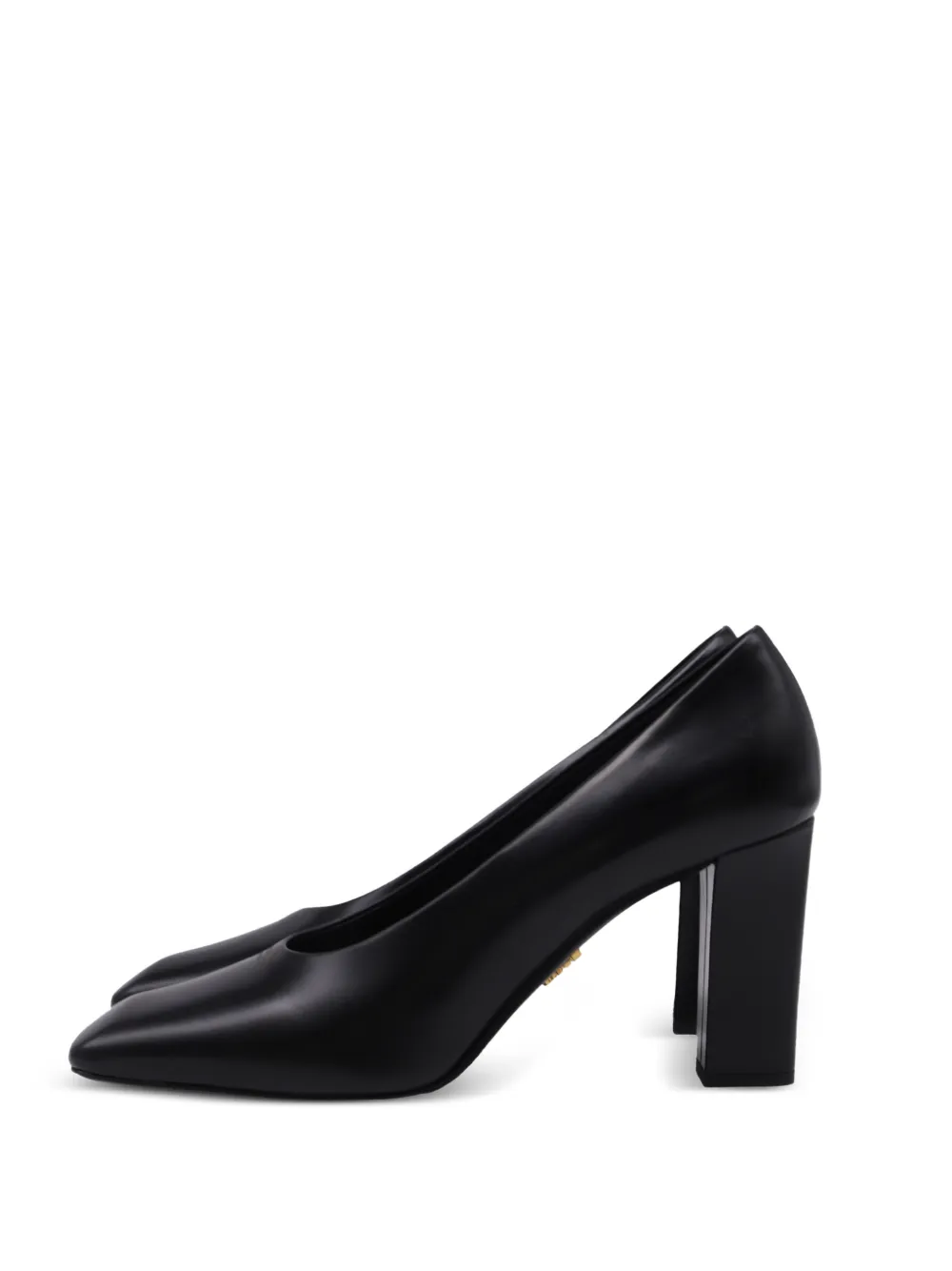 Prada Pre-Owned logo square-toe pumps - Nero