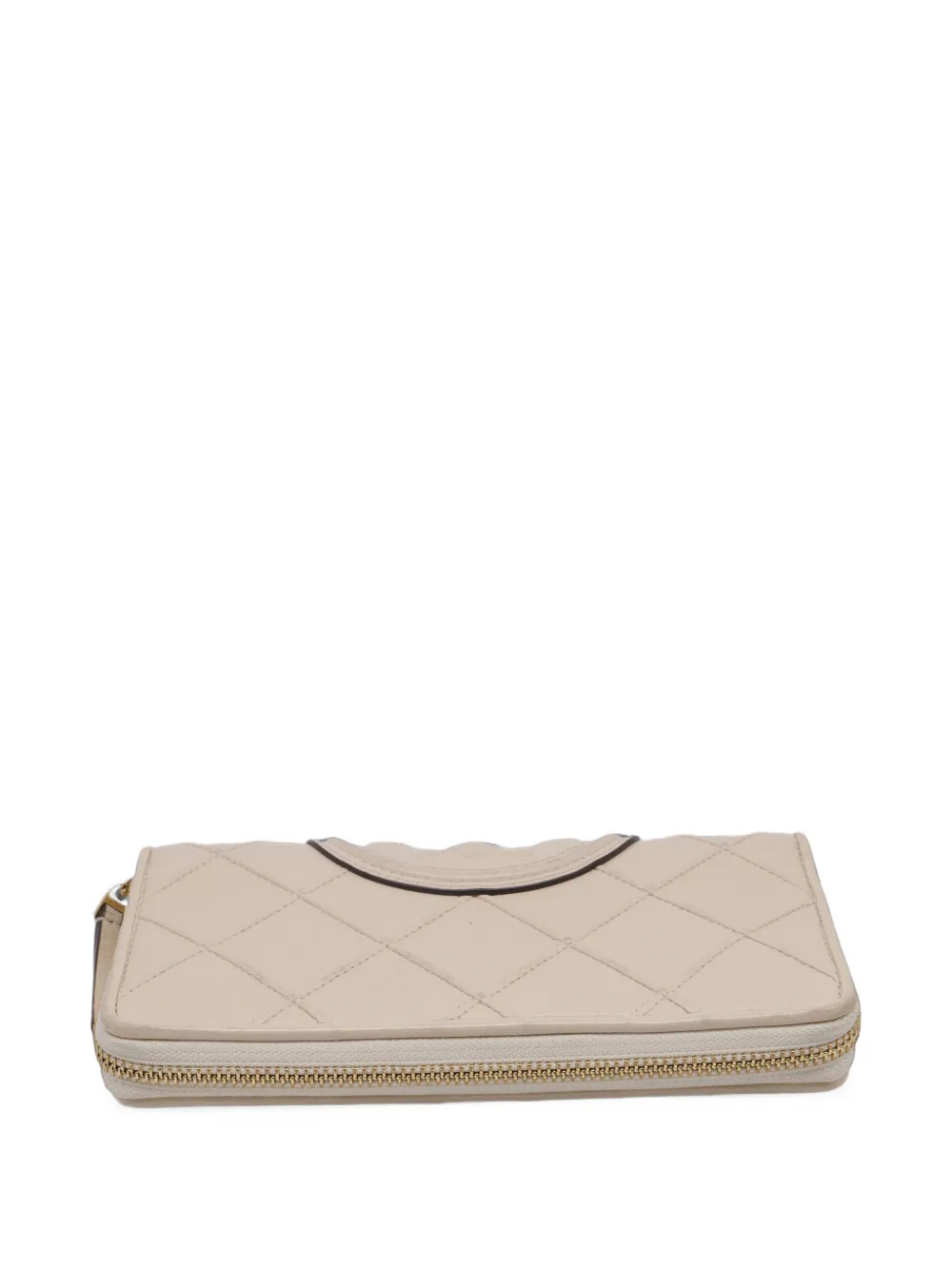 Tory Burch Fleming quilted continental wallet - Toni neutri